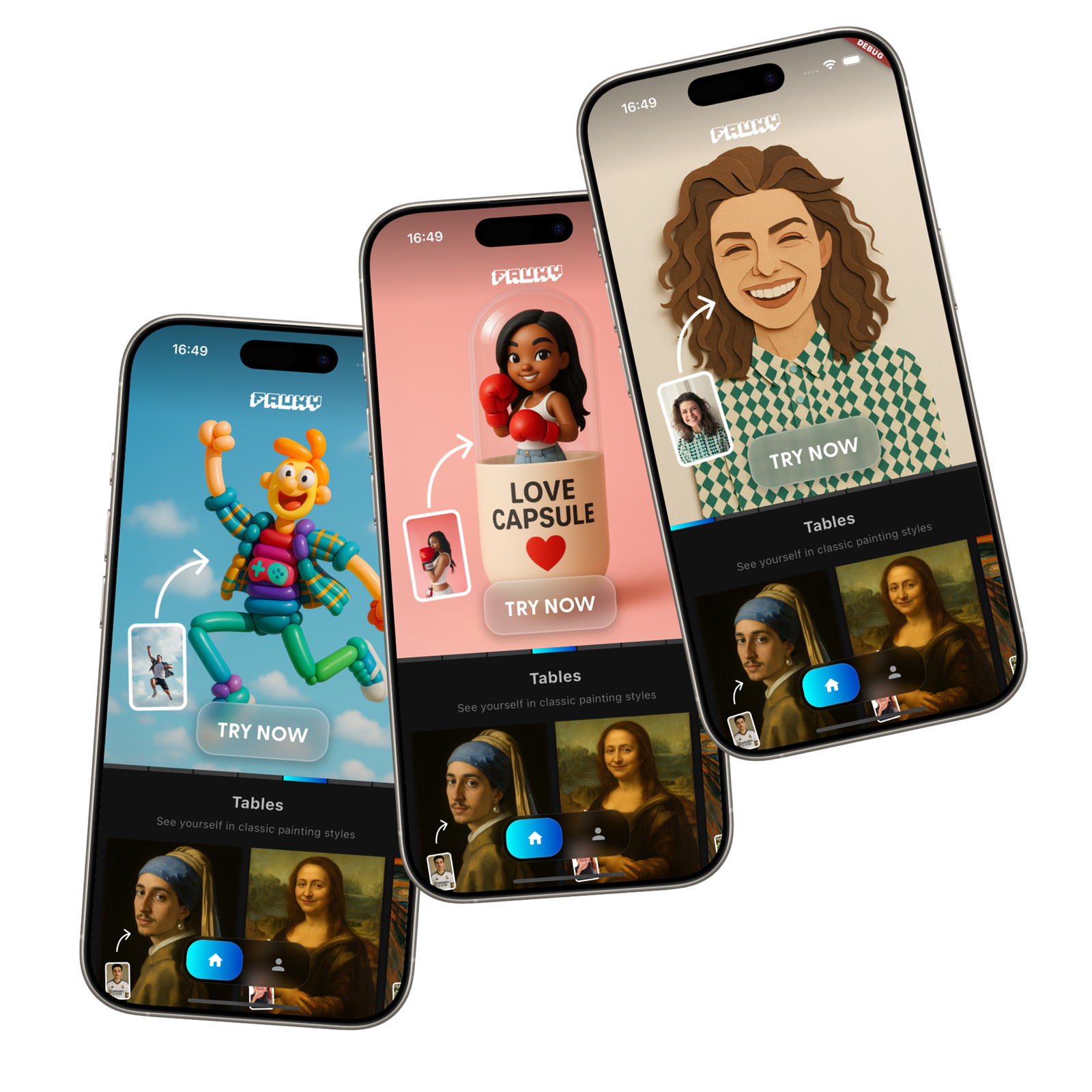 Fauxy App Screenshot